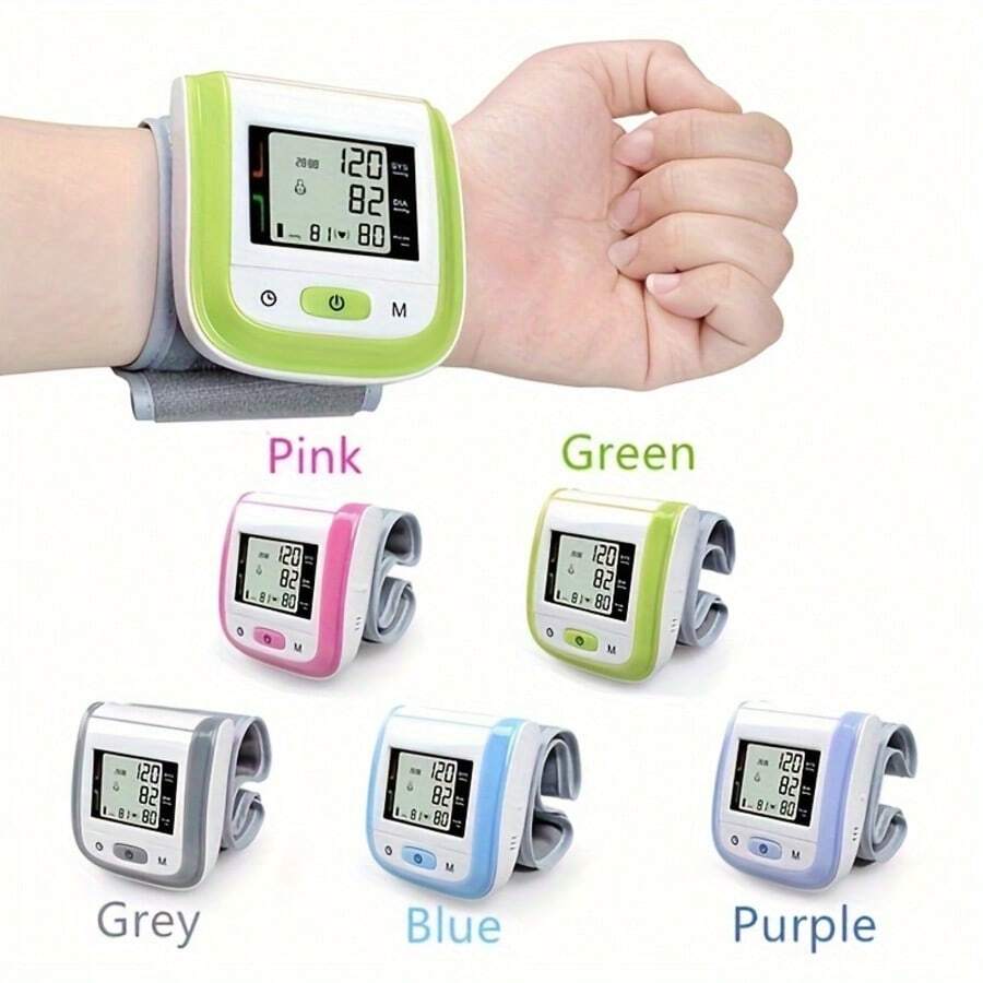Digital Wrist Blood Pressure Monitor – LCD Screen, Voice