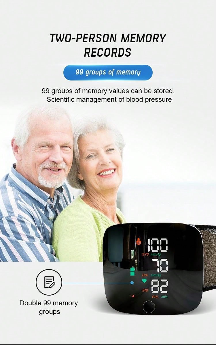Professional Wrist BP Monitor – USB Rechargeable