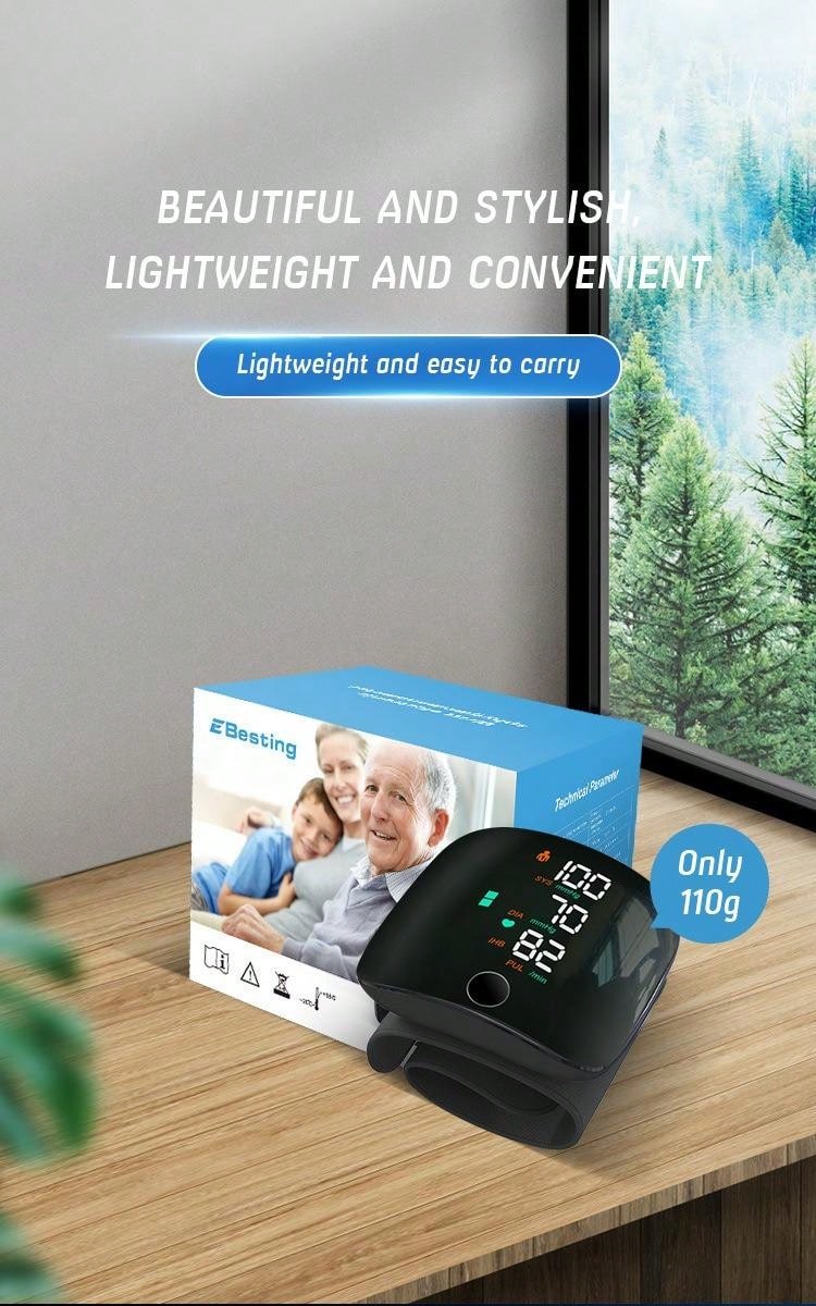 Professional Wrist BP Monitor – USB Rechargeable