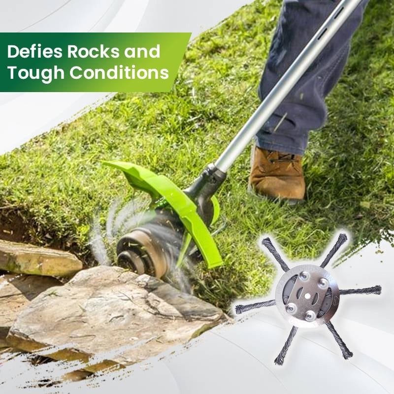 👨🌾6 inch Steel Wire Brush Cutter Trimmer Head🔥