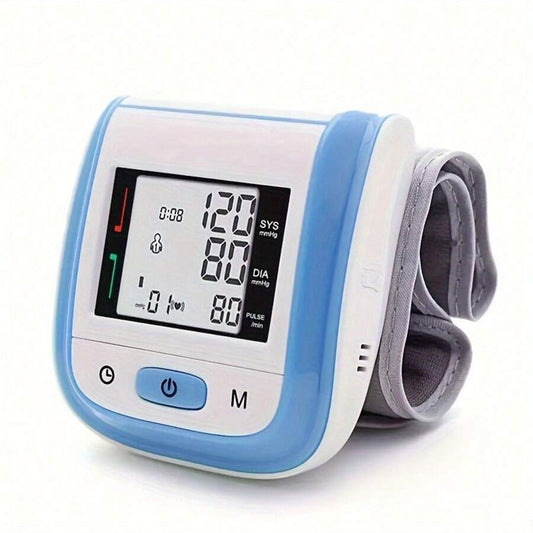 Digital Wrist Blood Pressure Monitor – LCD Screen, Voice