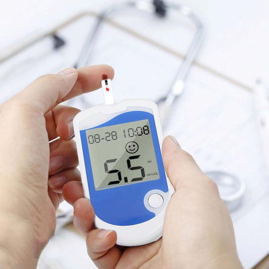 Blood Glucose Monitor Kit with 50 Strips & Lancets